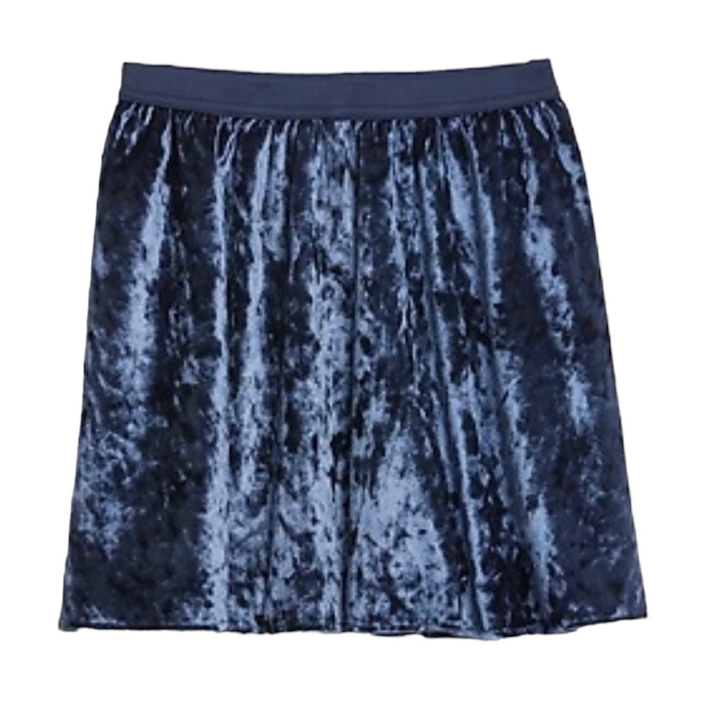 Gap Girls Velvet Skirt Blue XL